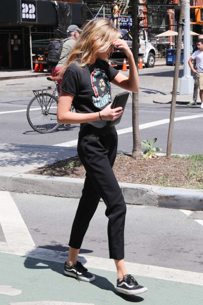 Stella Maxwell out in New York City