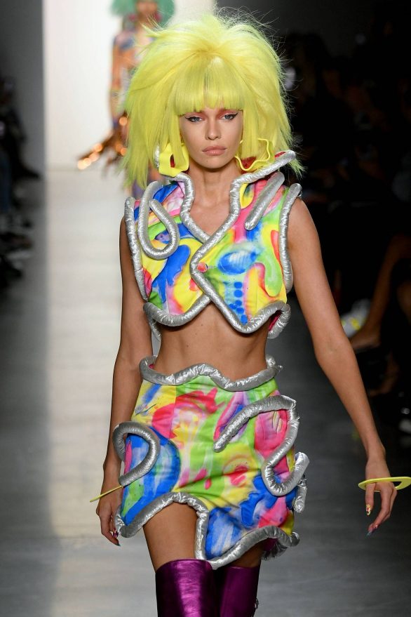 Stella Maxwell - runway for Jeremy Scott during NYFW in NYC