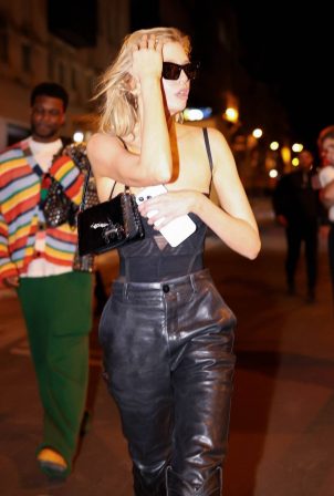 Stella Maxwell - With Riccardo Tisci at GQ and Levi's Paris Fashion Week Party in Paris