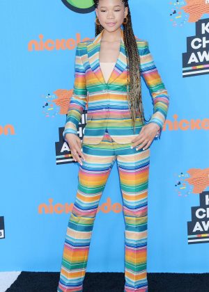 Storm Reid - 2018 Nickelodeon Kids' Choice Awards in Los Angeles