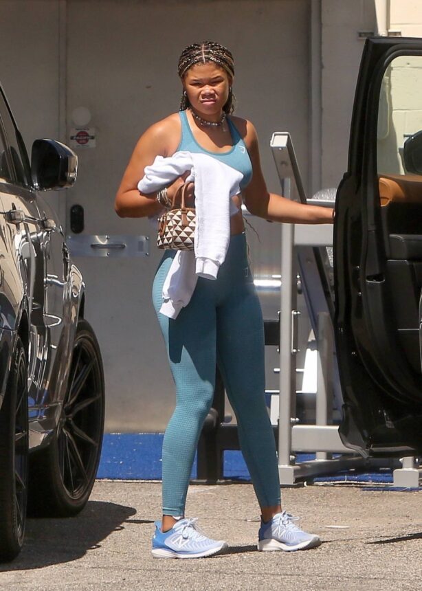Storm Reid - Seen after workout in Los Angeles