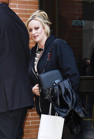 Stormy Daniels - Leaves The View talk show in New York