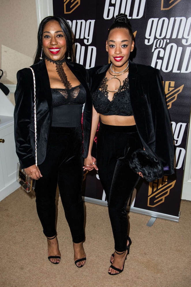 Sue and Imani Evans  - Going For Gold Magazine Launch Party in London
