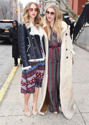Suki and Immy Waterhouse - Arriving at Tommy Hilfiger 2016 Fashion Show in NYC