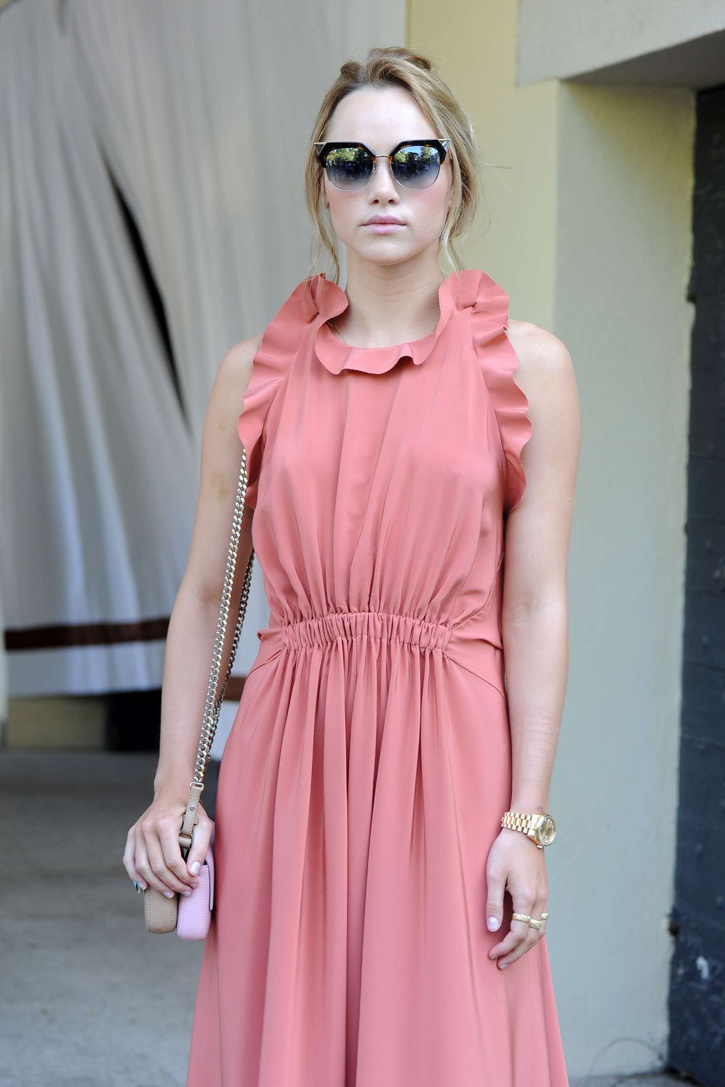 Suki Waterhouse at the Excelsior Hotel in Venice