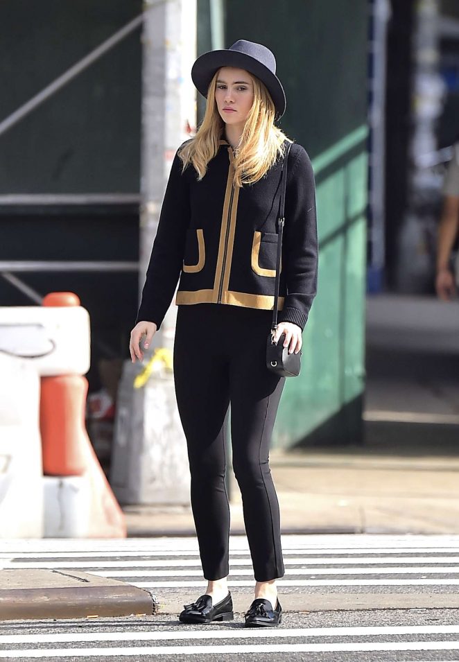 Suki Waterhouse Out in Soho Channelling in NY