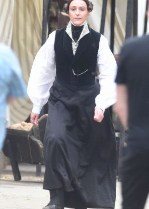 Suranne Jones - 'Gentleman Jack' TV series filming in Huddersfield