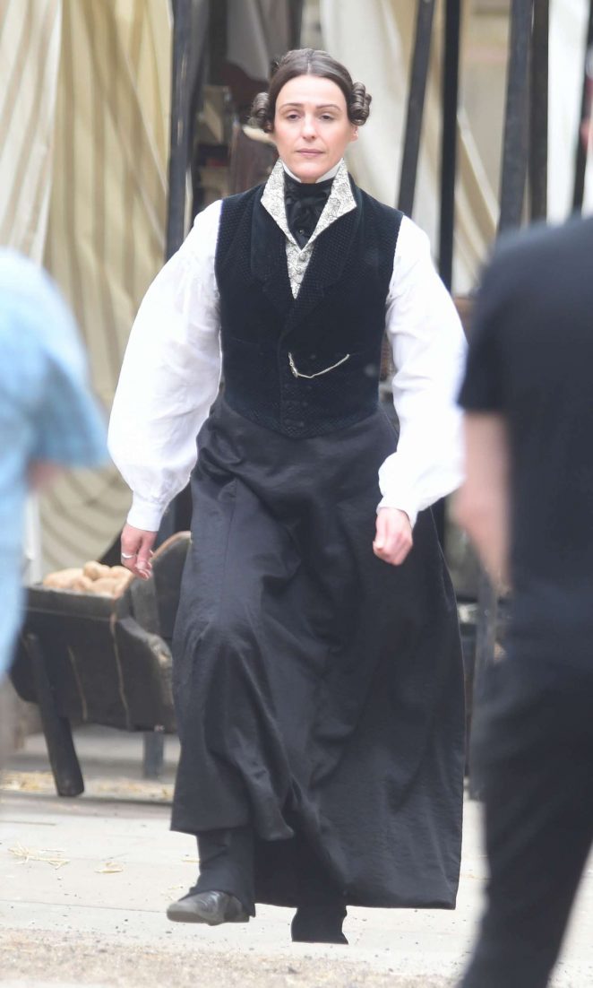 Suranne Jones - 'Gentleman Jack' TV series filming in Huddersfield