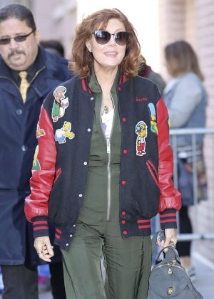 Susan Sarandon Leaves at 'The View' TV show in New York