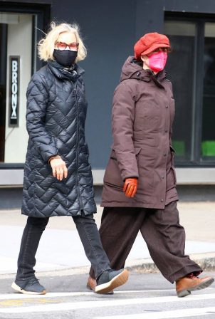 Susan Sarandon - With Jessica Lange out in Soho