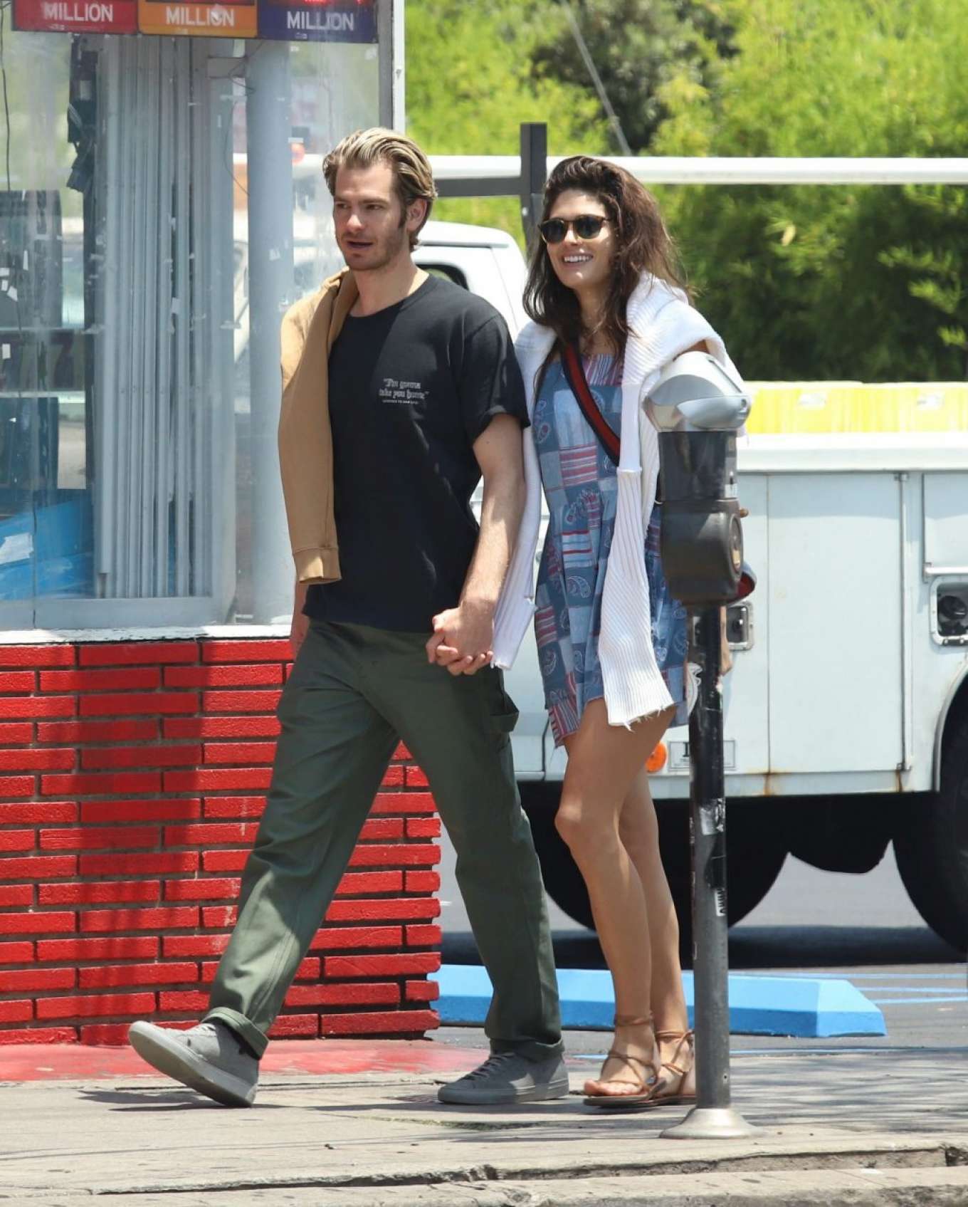 Susie Abromeit and Andrew Garfield - Out in Los Angeles. 