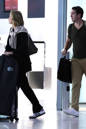 Sylvia Jeffreys - Spotted at Perth Airport