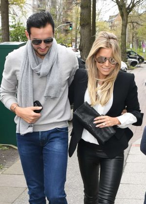 Sylvie Meis and Charbel Aouad out in Hamburg