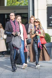 Sylvie Meis and Lilly Becker - Filming a new episode of german TV Show 'Shopping Queen' in Berlin