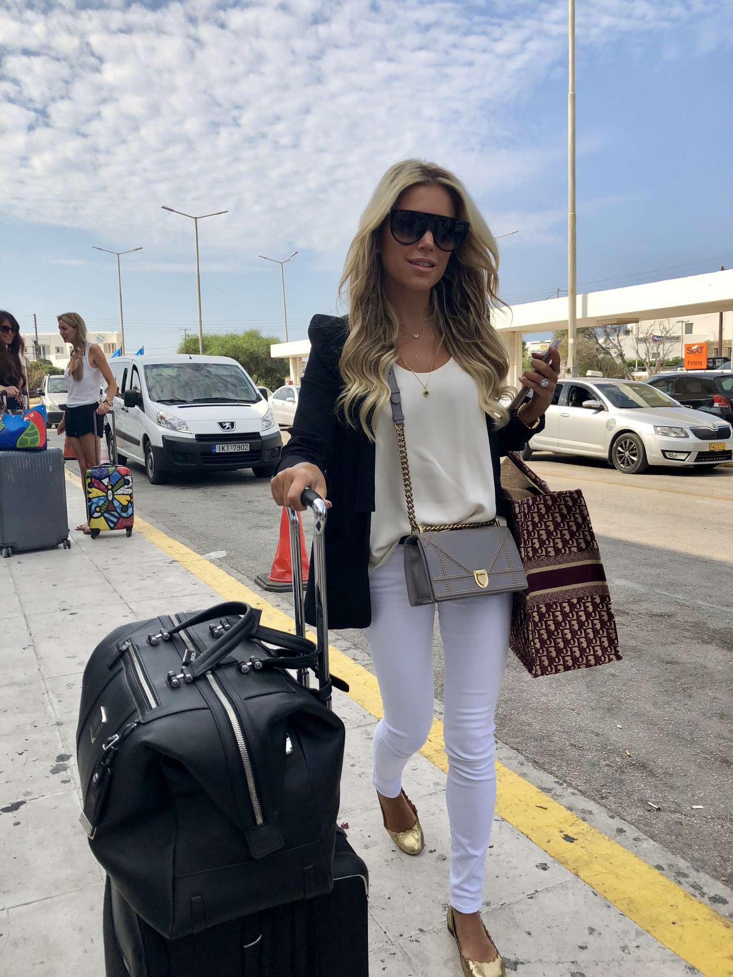 Sylvie Meis at Mykonos Airport -02 | GotCeleb