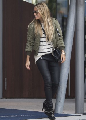 Sylvie Meis in Tight Pants out in Hamburg