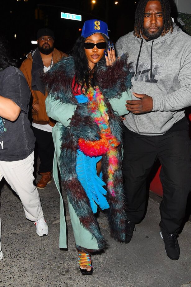 SZA - Attending the the SNL After Party at Dos Caminos Park Ave in New York