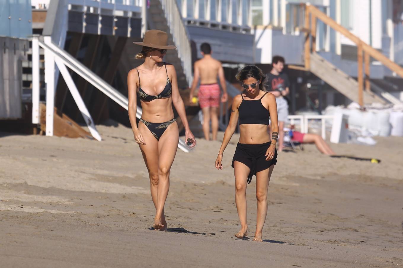 Talita Correa in Bikini on the beach in Malibu