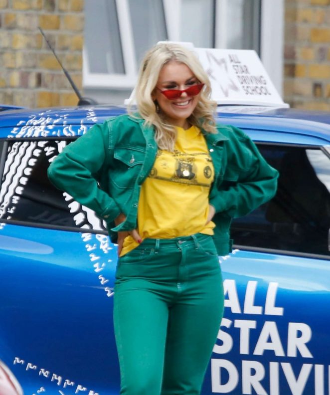 Tallia Storm and Ruby O'Donnell - Taking Part in The All-Star Driving School Show in London