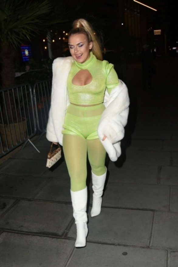 Tallia Storm - Arriving at the Halloween Party in London
