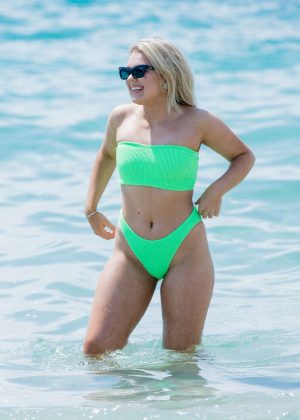 Tallia Storm in Bikini at the Beach in Cannes