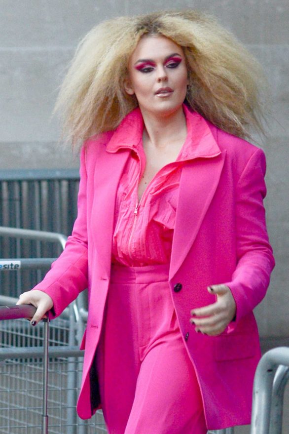 Tallia Storm in Pink at BBC Radio One in London