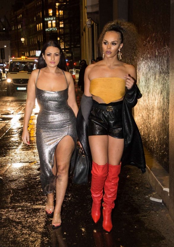 Talulah Eve and Amel Rachedi - Night out in London