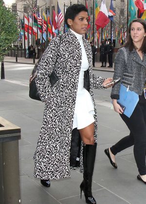 Tamron Hall - Leaves work in New York