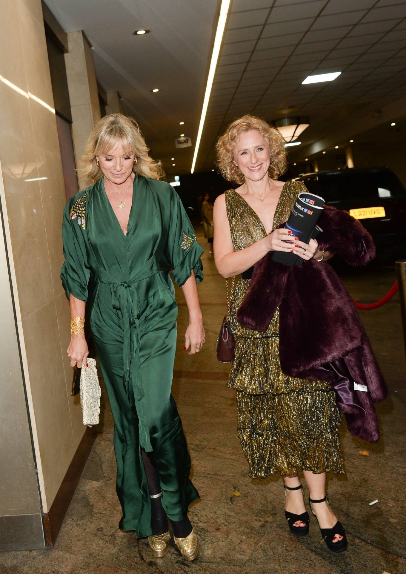 Tamzin Outhwaite - Depart from The Variety Club Awards in London