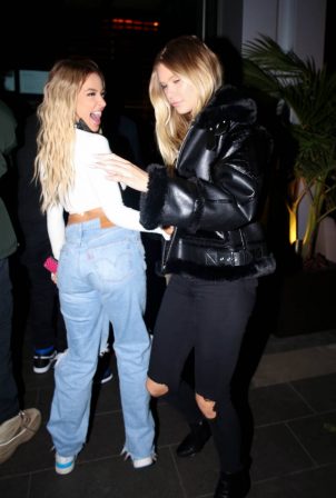 Tana Mongeau and Josie Canseco - Arriving for dinner at BOA Steakhouse in West Hollywood