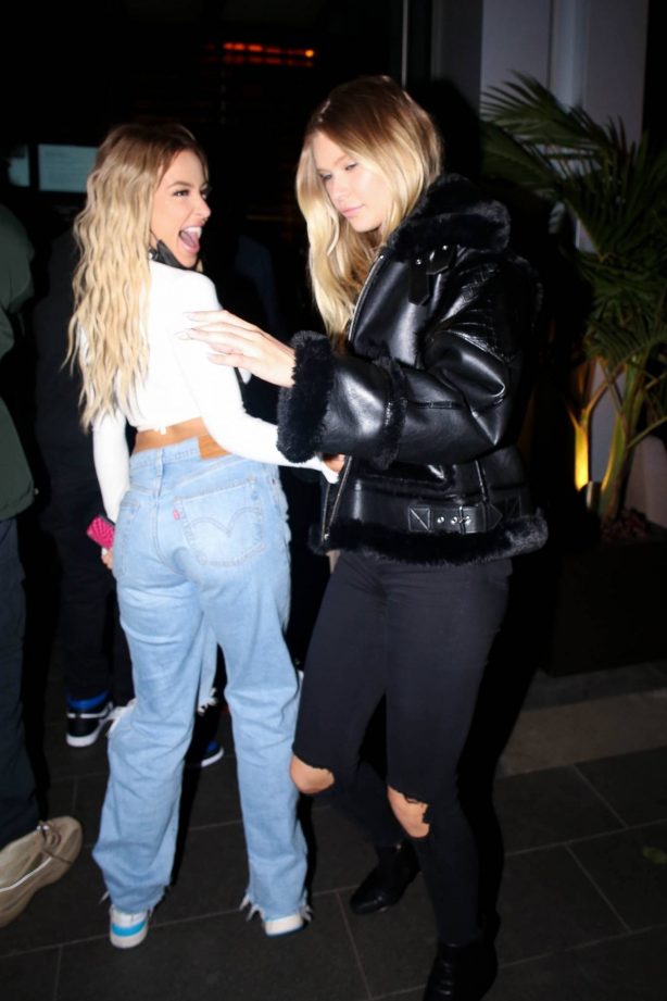 Tana Mongeau and Josie Canseco - Arriving for dinner at BOA Steakhouse in West Hollywood