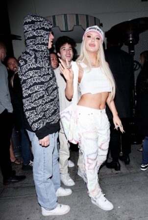Tana Mongeau - In Y2K attire seen after partying at Delilah in West Hollywood