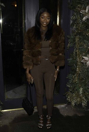 Tanya Manhenga - Arrive at Piccolino's Restaurant Launch Party in Wilmslow