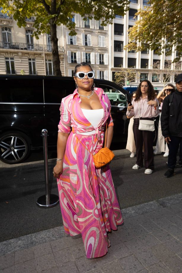 Taraji P. Henson - Arrives at her Hotel in Paris during Fashion Week