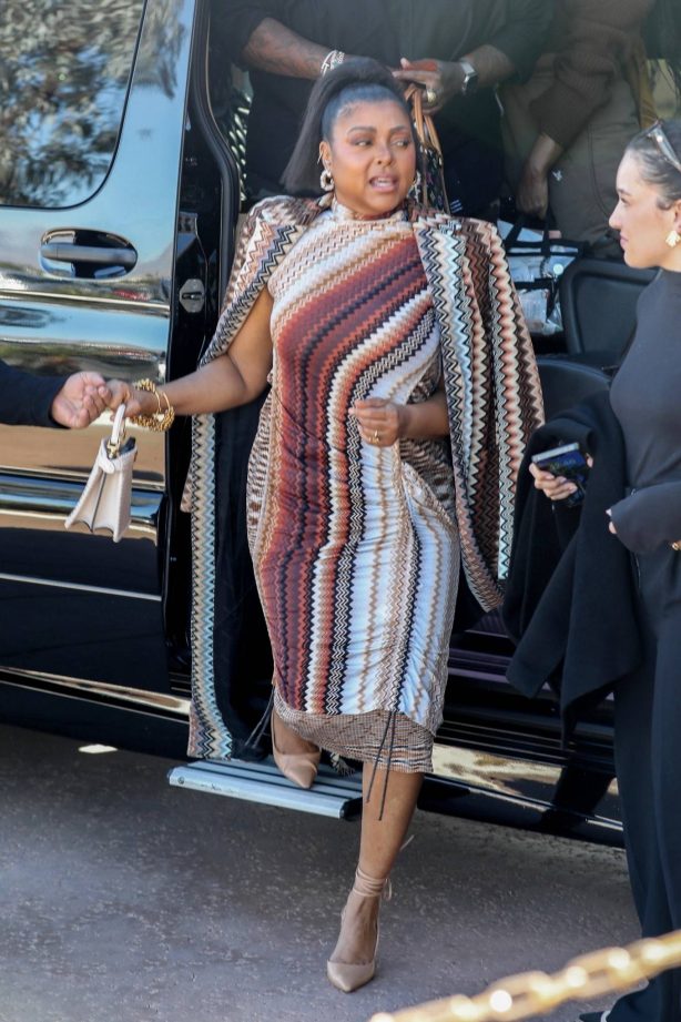 Taraji P. Henson - Arriving to the promotion of her movie The Color Purple in Palm Springs