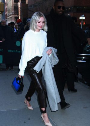 Taylor Hickson - Arriving at AOL Build Series in New York