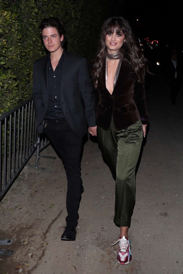 Taylor Hill and her boyfriend are seen leaving the WME Oscar party 2020