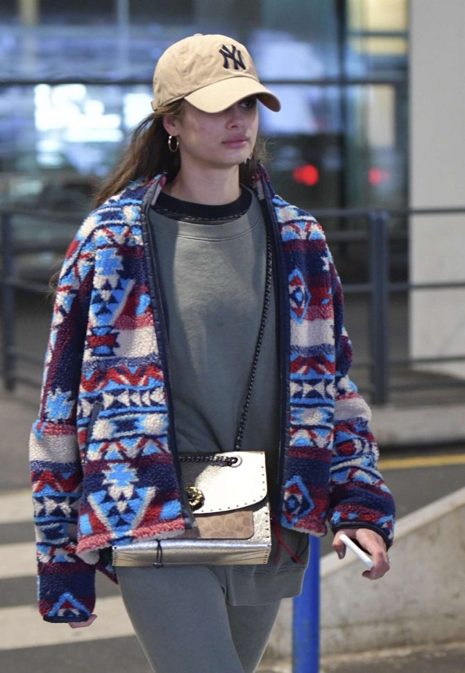 Taylor Hill - Arrives at Charles de Gaulle Airport in Paris