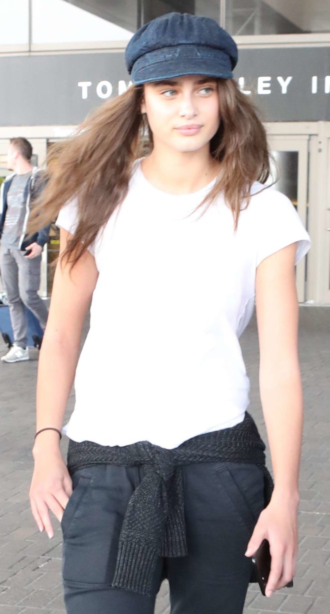 Taylor Hill Arrives at LAX Airport in Los Angles