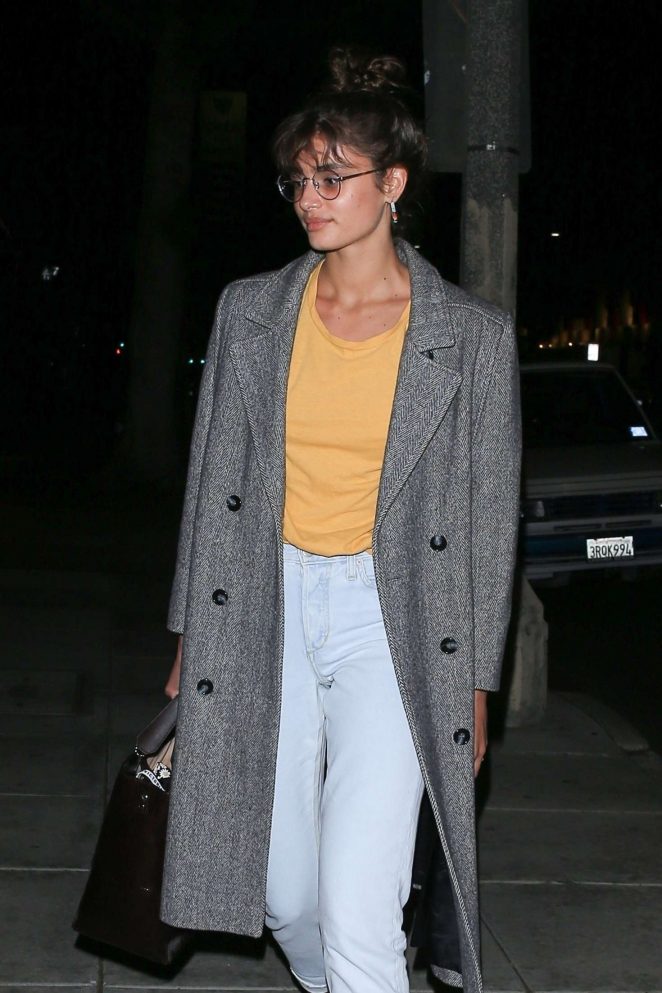 Taylor Hill at Matsuhisa in Beverly Hills