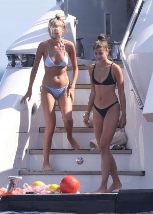 Taylor Hill Daphne Groeneveld and Georgia Fowler in Bikini in St Tropez