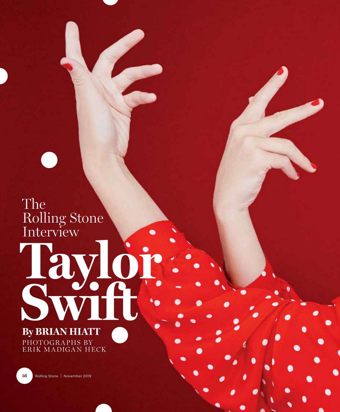 Taylor Swift Rolling Stone Magazine India November 2019