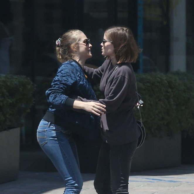 Teresa Palmer and Kate Mara - Leaving Cafe Gratitude in Los Angeles