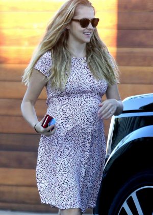 Teresa Palmer in Summer Dress out in Hollywood