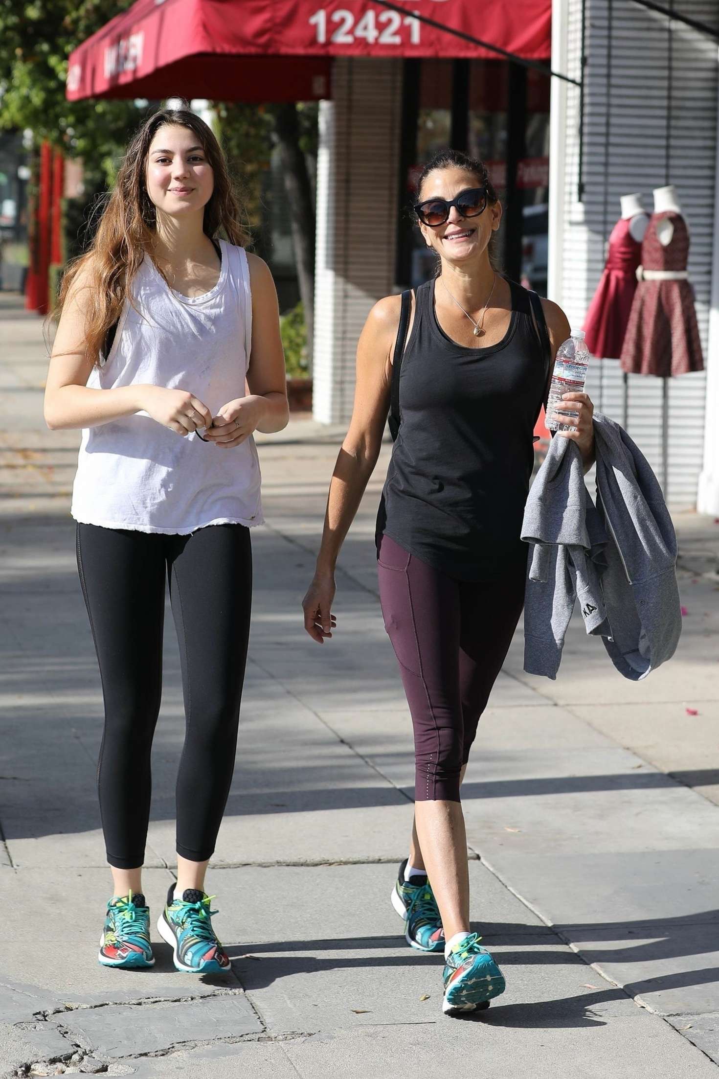 Teri Hatcher and Emerson Tenney - Leaving the gym in LA