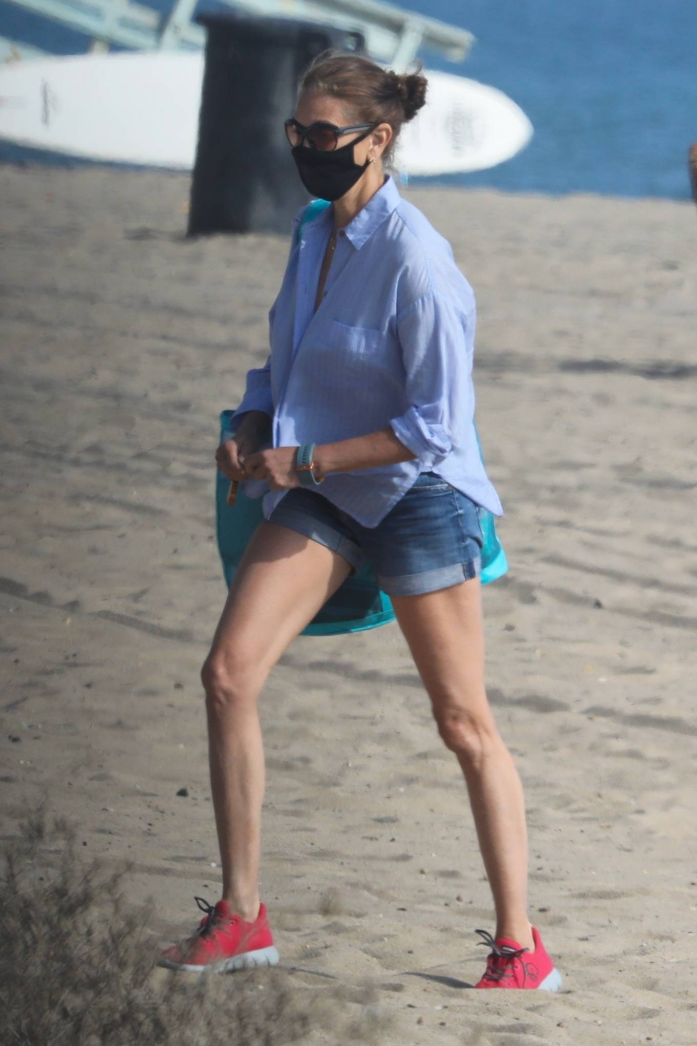 Teri Hatcher – Seen at beach in Malibu