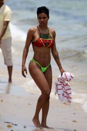 Teyana Taylor in Bikini on Miami Beach