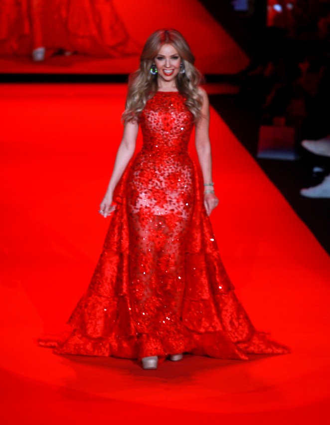 Thalia - Go Red For Women Red Dress Collection 2015 in NYC