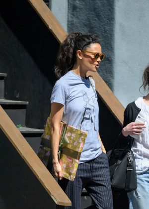 Thandie Newton leaves a studio in LA