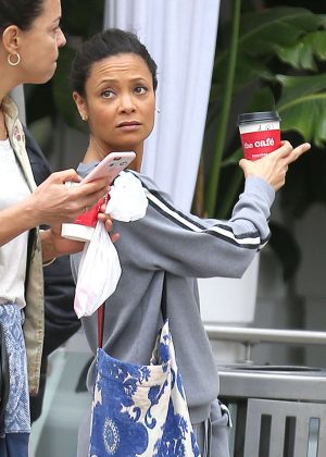 Thandie Newton out and about in LA